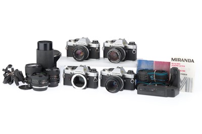 Lot 224 - A Selection of Olympus OM10 Cameras and Lenses