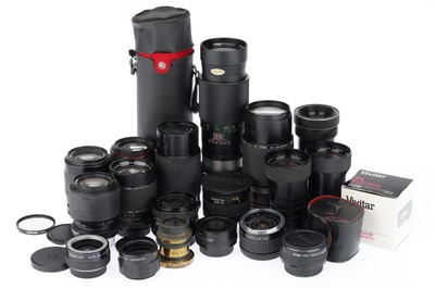 Lot 382 - A Selection of Camera Lenses