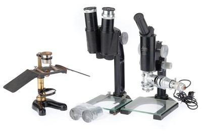 Lot 637 - Collection of 3 Leitz Microscopes