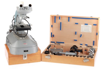 Lot 621 - Large & Well Equipped Trinocular Reichert Zetopan Microscope