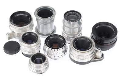 Lot 383 - A Selection of Camera Lenses