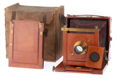 Lot 397 - A Perken Son & Rayment Mahogany Optimus Camera
