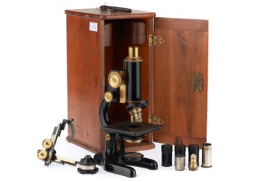 Lot 611 - A Compound Microscope, Baush & Lomb