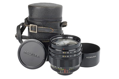 Lot 166A - A Sankyo Kohki Komura f/1.4 85mm Lens