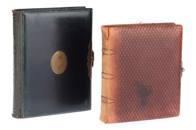 Lot 481 - A Pair of Leather Bound Photo Albums