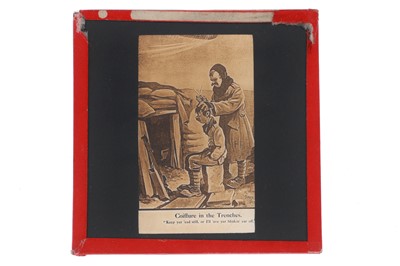 Lot 500 - Majic Lantern Slides, WWI, Bruce Bairnsfather Cartoon Slides