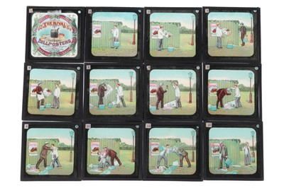 Lot 501 - Magic Lantern Slides, The Rival Bill Posters