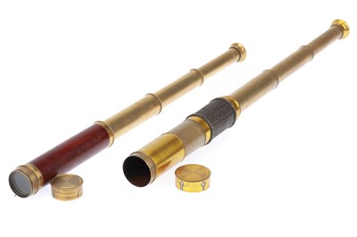 Lot 678 - 2 Small Brass Telescopes