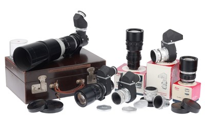 Lot 111A - A Large Collection of Leica Visoflex Housings & Lenses
