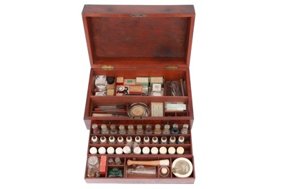 Lot 632 - A Home Made Microscope Slide Preparation Kit
