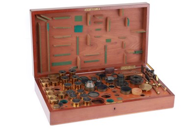 Lot 633 - A Large Victorian Microscope Accessory Set, Ross, London