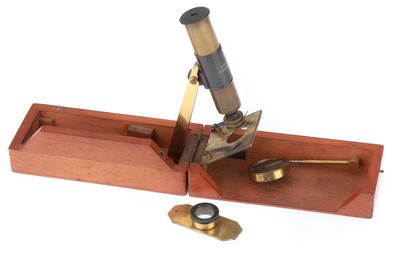 Lot 597 - Folding Pocket Microscope, Steward, 406 Strand