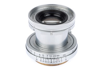 Lot 60 - A Leitz Wetzlar Elmar f/2.8 50mm Collapsible Lens