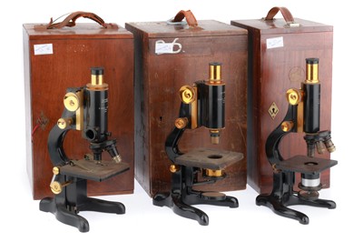 Lot 602 - Collection of 3 Watson Microscopes