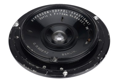 Lot 243C - A C. P. Goerz Hypergon-Doppel-Anastigmat Series X f/48 75mm Lens