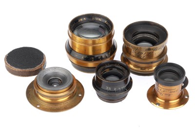 Lot 358 - A Group of Brass Lenses