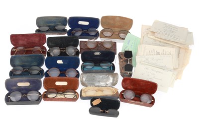 Lot 544 - Large Collection Of Glasses and Spectacles in Cases