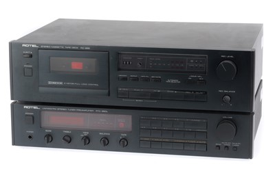 Lot 771 - A Rotel RD-855 Cassette Deck and RTC-850L Tuner