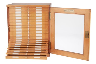 Lot 642 - Large Microscope Slide Cabinet
