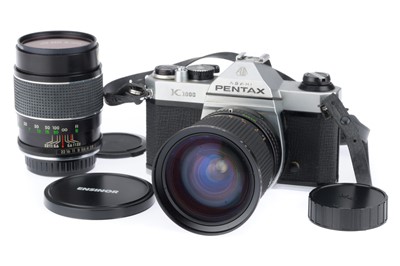Lot 233 - A Pentax K1000 SLR Camera Outfit