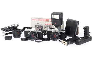 Lot 235 - A Pair of Pentax ME Super SLR Cameras