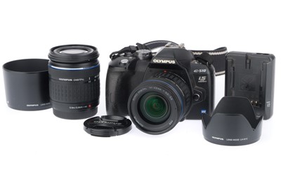 Lot 204 - An Olympus E510 Digital SLR Camera Outfit