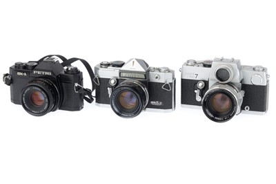 Lot 125 - A Selection of Petri SLR Cameras
