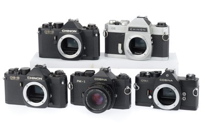 Lot 129 - A Selection of Chinon & Cosina 35mm SLR Cameras