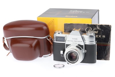 Lot 49 - A Kodak Retina Reflex III SLR Camera