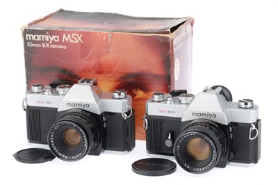 Lot 44 - A Pair of Mamiya 35mm SLR Cameras
