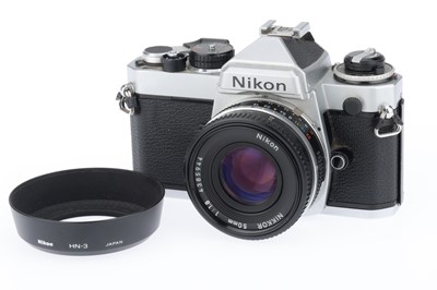 Lot 26 - A Nikon FE 35mm SLR Camera