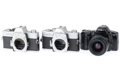 Lot 34 - A Group of Minolta 35mm SLR Cameras