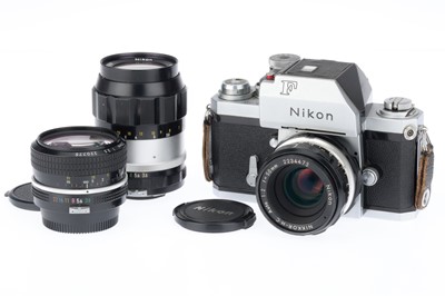 Lot 23 - A Nikon F 35mm SLR Camera Outfit