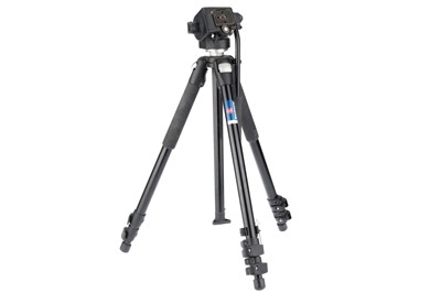 Lot 407 - A Manfrotto 055WNB Tripod and 128RC Head