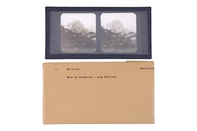 Lot 137 - Collection of 42 Stereo Glass Diaposotives, Switzerland