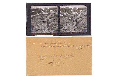 Lot 137 - Collection of 42 Stereo Glass Diaposotives, Switzerland