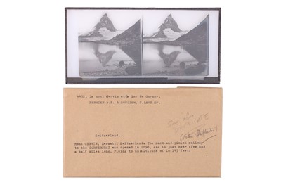 Lot 137 - Collection of 42 Stereo Glass Diaposotives, Switzerland