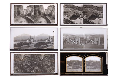 Lot 137 - Collection of 42 Stereo Glass Diaposotives, Switzerland