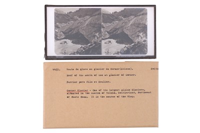 Lot 137 - Collection of 42 Stereo Glass Diaposotives, Switzerland