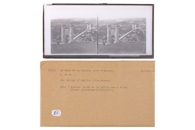 Lot 137 - Collection of 42 Stereo Glass Diaposotives, Switzerland