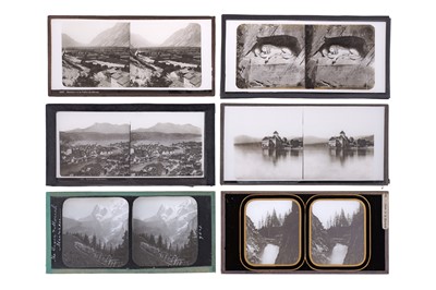 Lot 137 - Collection of 42 Stereo Glass Diaposotives, Switzerland