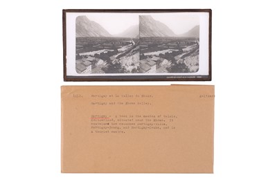 Lot 137 - Collection of 42 Stereo Glass Diaposotives, Switzerland