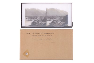 Lot 137 - Collection of 42 Stereo Glass Diaposotives, Switzerland