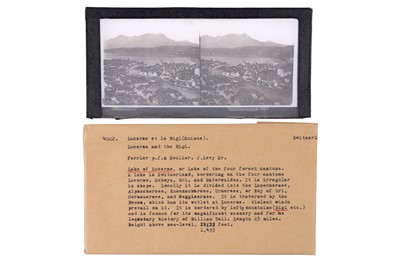 Lot 137 - Collection of 42 Stereo Glass Diaposotives, Switzerland