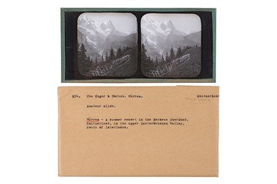 Lot 137 - Collection of 42 Stereo Glass Diaposotives, Switzerland