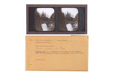 Lot 137 - Collection of 42 Stereo Glass Diaposotives, Switzerland