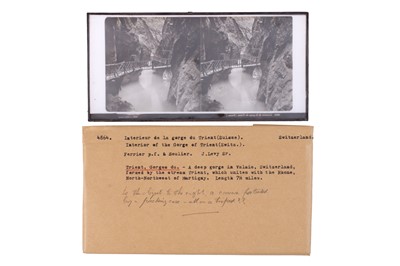 Lot 137 - Collection of 42 Stereo Glass Diaposotives, Switzerland