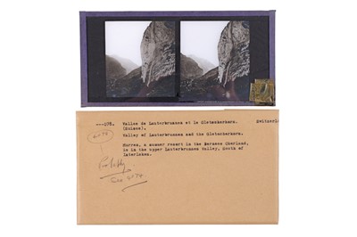 Lot 137 - Collection of 42 Stereo Glass Diaposotives, Switzerland