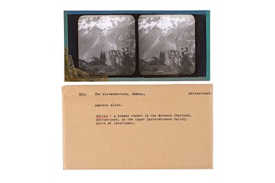 Lot 137 - Collection of 42 Stereo Glass Diaposotives, Switzerland