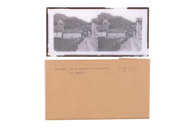 Lot 137 - Collection of 42 Stereo Glass Diaposotives, Switzerland